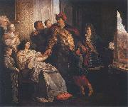 Wojciech Gerson Pozegnanie Jana III z rodzina przed wyprawa wiedenska oil painting